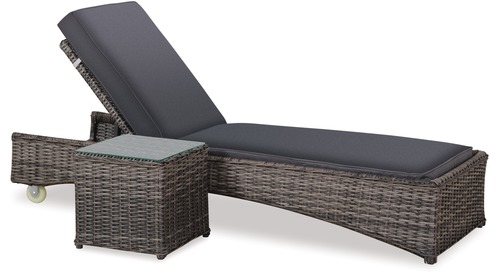 Bahamas Outdoor Sunlounger & Side Table